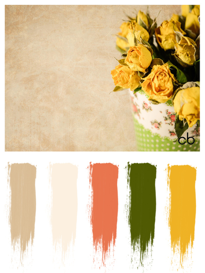 Picture,color blends, color combination,yellow roses