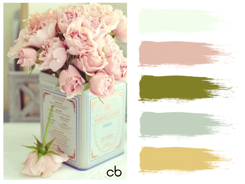 Picture,color blends, color combination,roses in a can