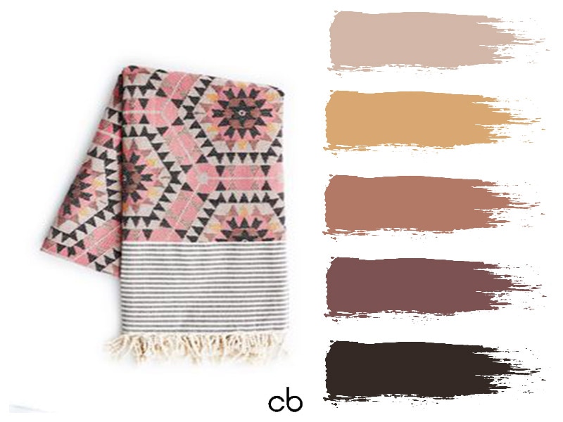 Picturecolor blends, color combination, beach towel