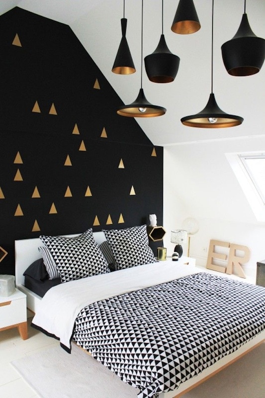 Picture, bedroom, black-white, sundiasmos xrwmatwn