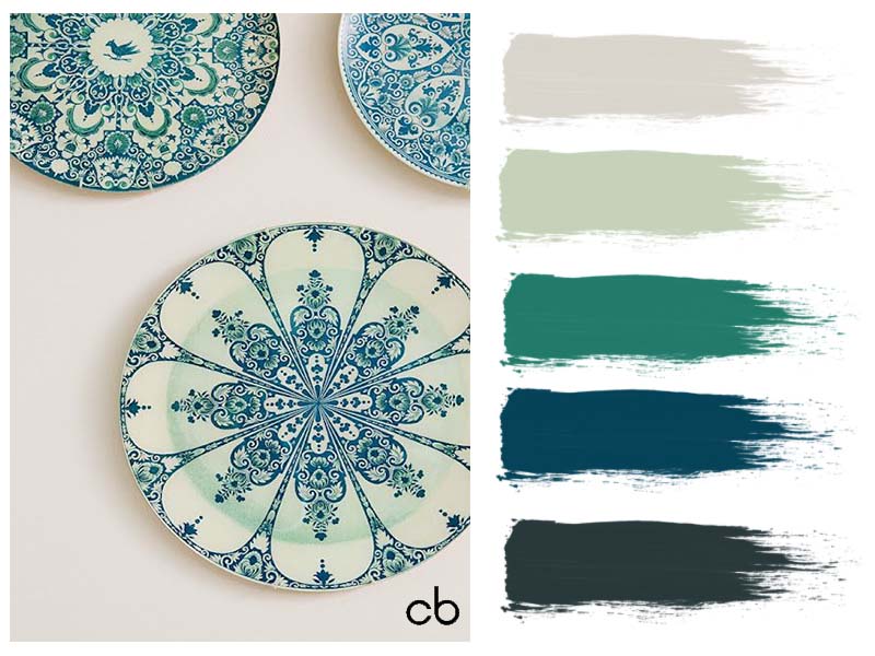 color blends, color combination, decoration plates, ceramic plates