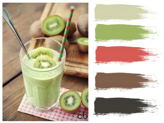 Picture,color blends, color combination,kiwi juice