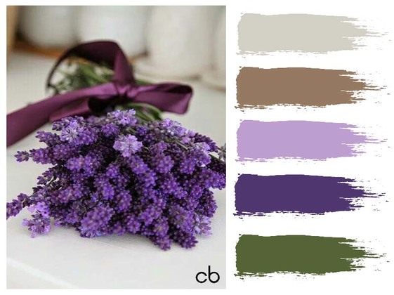 Picture,color blends, color combination,bouquet levander