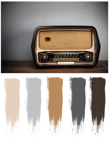 Picture,color blends, color combination,old school radio