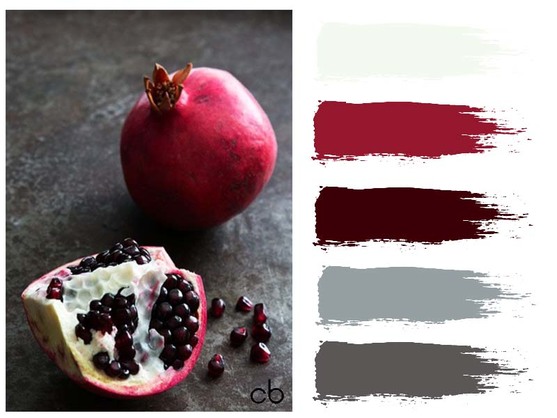Picture,color blends, color combination,pomegranate