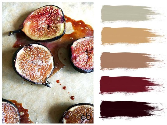 Picture,color blends, color combination,sweet fig