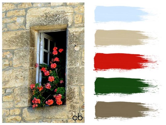 Picture,color blends, color combination,window