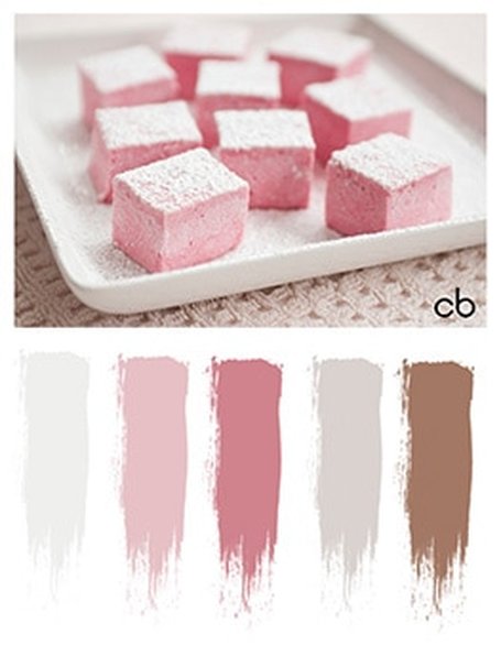 color blends, color combination, pink sweets